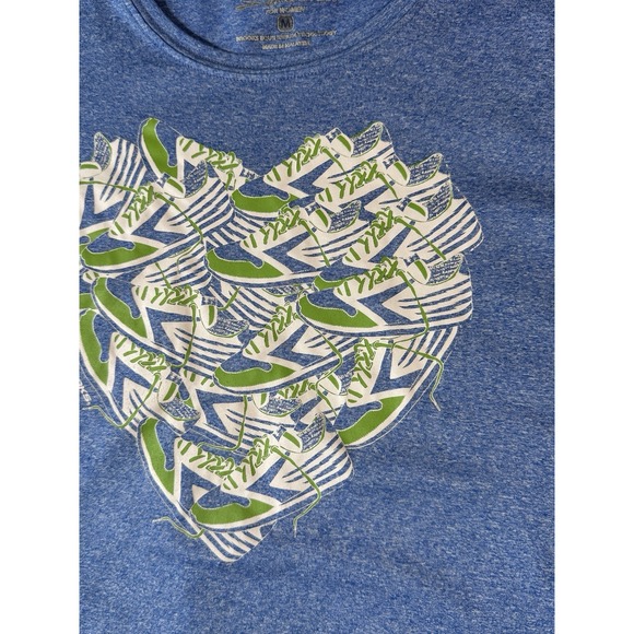 Brooks Women's‎ M Short Sleeve Blue Tee Shirt - Picture 3 of 7